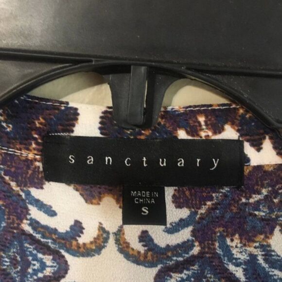 Sanctuary small colorful long sleeve blouse - Picture 5 of 5